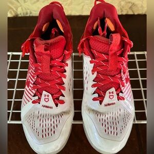 Under Armour UA Yard Turf Men's Baseball Shoes 3025593-601 Red/White Size 8.5